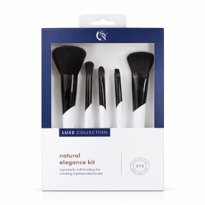 Set pensule de machiaj Luxe Collection Natural Elegance, 5 piese, culori variate - Img 3