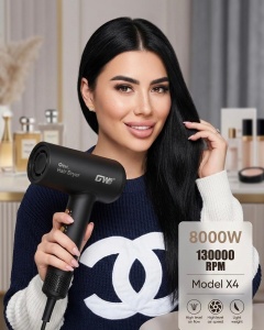 Uscător profesional de păr GW X4, 8000W, Negru
