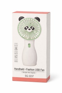 Ventilator portabil copii leu bej, reincarcabil USB, mini ventilator compact - Img 4