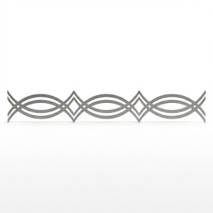 Element de balustradă, model valuri Lățimi disponibile 10 cm, 12 cm și 15 cm - Img 2