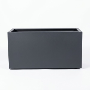 Jardiniere din metal 90 x 35 x 45 cm, Gri antracit - Img 2