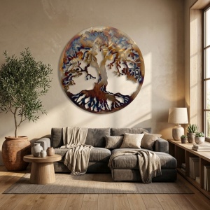 Decor metalic de perete – Copacul Vieții