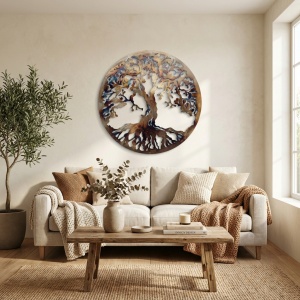 Decor perete Copacul Vieții 60 × 60 cm – decorațiune modernă interior