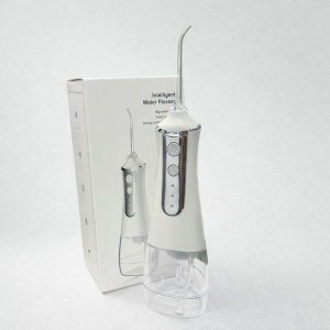 Irigator bucal electric, IPX6, 3 moduri de curatare, 5 duze incluse, Reincarcabil, Portabil, Rezervor 350 ml, Alb - Img 3