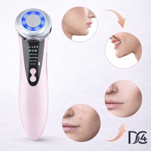 Dispozitiv facial multifunctional pentru ingrijirea pielii, Tratament Facial, Curatare ten, Hidratare, Intinerire, Lifting, Antirid, Masaj facial, 3W - Img 2