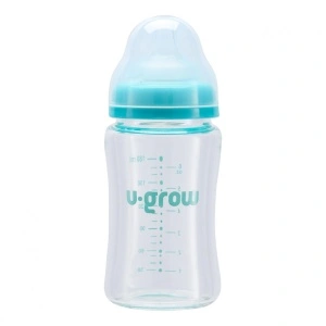 Biberon de sticla180 ml+2 tetine, U-Grow - Img 2