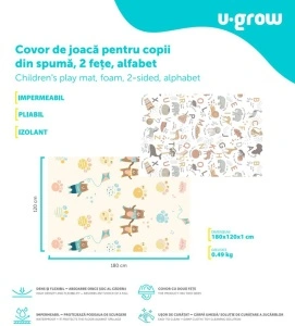 Covor de joaca120*180*1cm,alfabet,U-Grow - Img 10