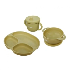 Set 3 piese silicon ,olive, U-Grow