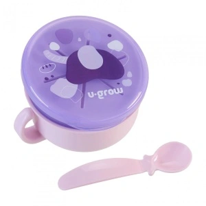 Bol 2 in 1 pentru snackuri, mov, U-Grow - Img 2