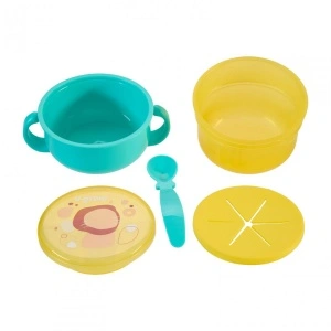 Bol 2 in 1 pentru snackuri, blue, U-Grow - Img 2