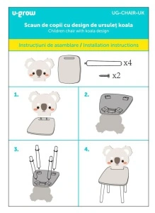 Scaun copii,design ursulet koala, U-Grow - Img 3
