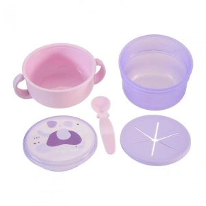 Bol 2 in 1 pentru snackuri, mov, U-Grow - Img 3
