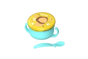 Bol 2 in 1 pentru snackuri, blue, U-Grow - Img 3