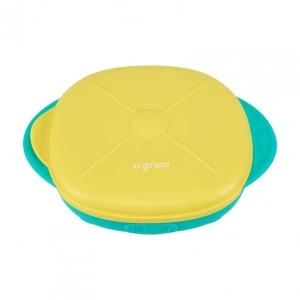 Farfurie silicon cu capac,galbena,U-Grow - Img 2