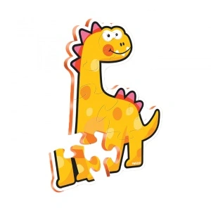 PUZZLE MAXI, 10 PIESE- PORTOCALIU