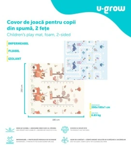 Covor de joaca 180*200*1cm, U-Grow - Img 10