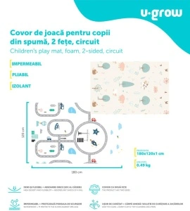 Covor de joaca120*180*1cm,circuit,U-Grow - Img 9