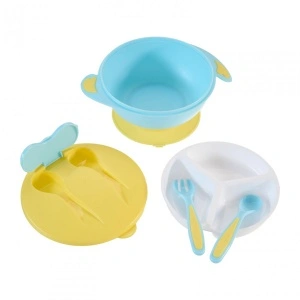 Bol ,lingurita si furculita, blue,U-Grow - Img 2