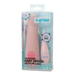 Lingurita silicon suport , roz, U-Grow - Img 2