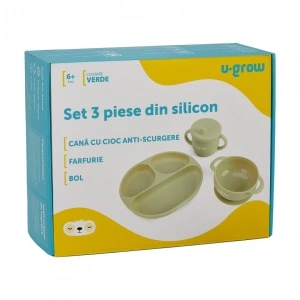 Set 3 piese silicon ,olive, U-Grow - Img 7