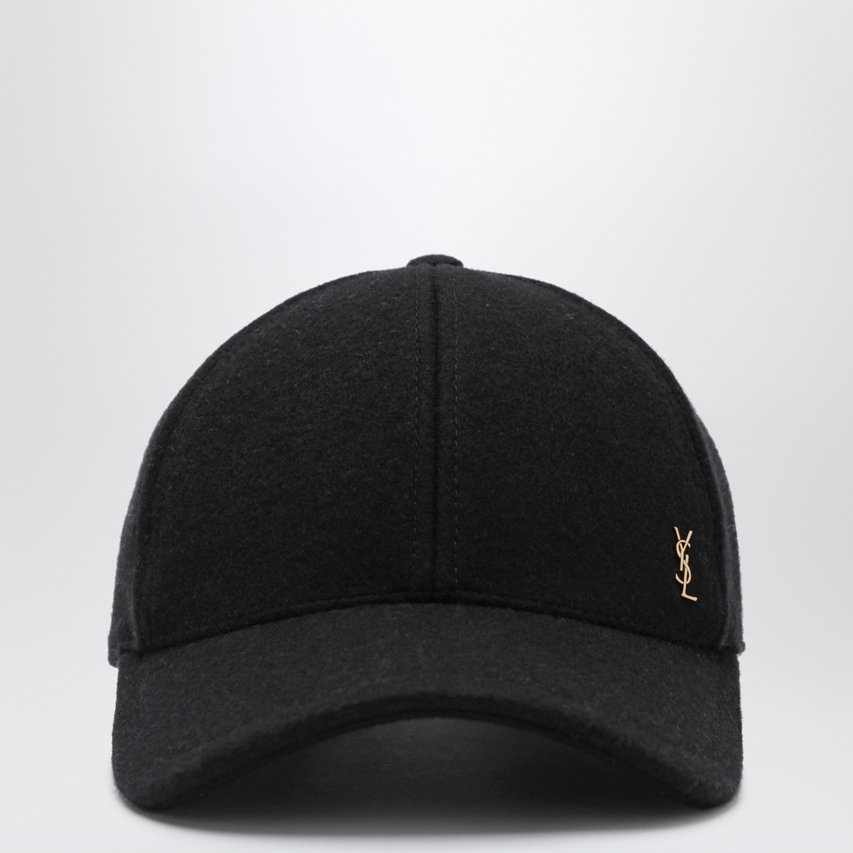 YSL ブラックキャップ New Era cap in fleece in Black | Saint Laurent | YSL EN-DE