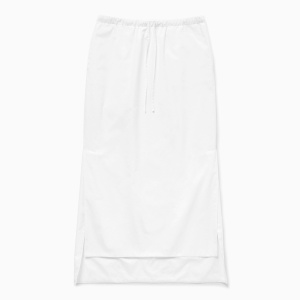 1989 STUDIO Long asymmetric skirt white