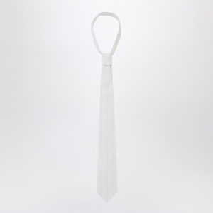 1989 STUDIO White striped tie