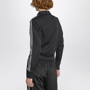 adidas Originals Black zip-up sweatshirt with white stripes - Img 2
