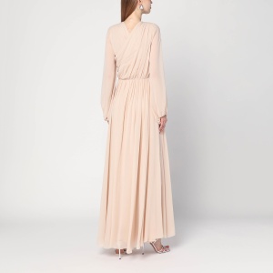 Alberta Ferretti Light pink dress in silk georgette - Img 2