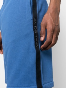 Alexander McQueen logo-tape jersey shorts - Img 4