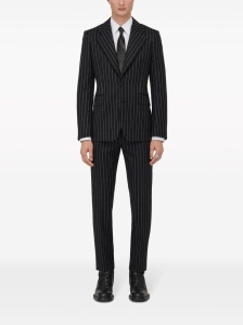 Alexander McQueen pinstriped single-breasted blazer - Img 4
