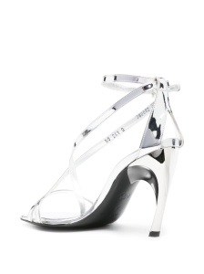 Alexander McQueen Twisted Armadillo 95mm patent sandals - Img 4
