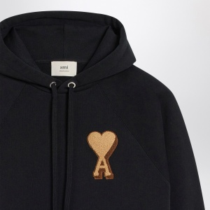 Ami Paris Black Ami De Coeur hoodie - Img 2