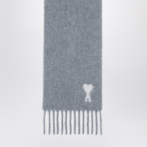 Ami Paris Grey Ami de Coeur scarf - Img 2