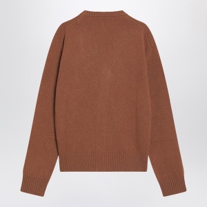Ami Paris Hazelnut-coloured Ami De Coeur cardigan - Img 2