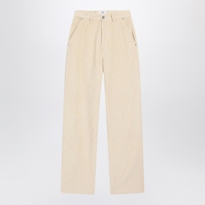 Ami Paris Ivory corduroy trousers