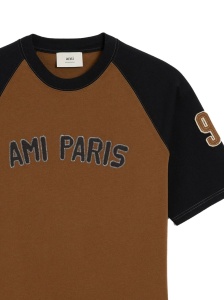 Ami Paris T-shirts and Polos Brown - Img 2