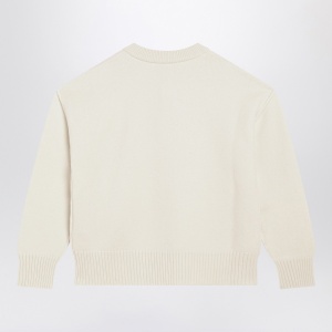 Ami Paris White Ami De Coeur cardigan - Img 2
