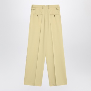 Ami Paris Wide lime-coloured wool trousers - Img 2