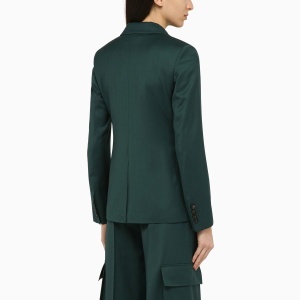 AMIRI Forest green double-breasted jacket in wool - Img 2