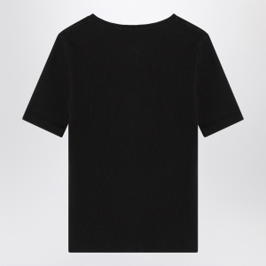 ANINE BING Black short-sleeved t-shirt - Img 2