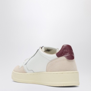 AUTRY Medalist sneakers in white/burgundy leather and suede - Img 2