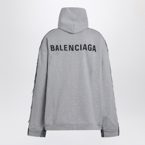 Balenciaga Denim and fleece cotton jacket with logo - Img 2