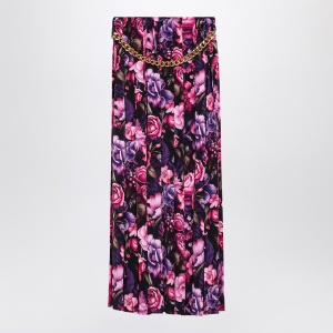 Balenciaga Long pleated floral skirt - Img 2