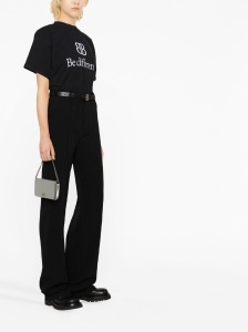 Balenciaga pinstripe straight-leg trousers - Img 3