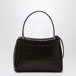 Balenciaga Small Rodeo bag in brown crocodile-effect leather - Img 2