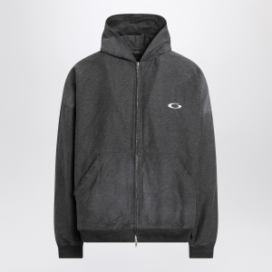 Balenciaga Trompe L''Oeil anthracite mélange cotton sweatshirt