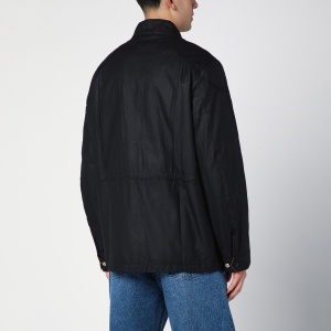 Barbour Black waxed International jacket - Img 2