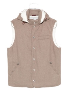 Brunello Cucinelli Hooded buttoned gilet