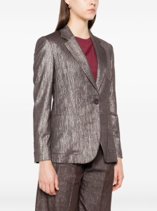 Brunello Cucinelli Metallic single-breasted blazer - Img 2